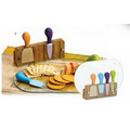 Monaco Cheese Board w/ 4 Cheese Knives